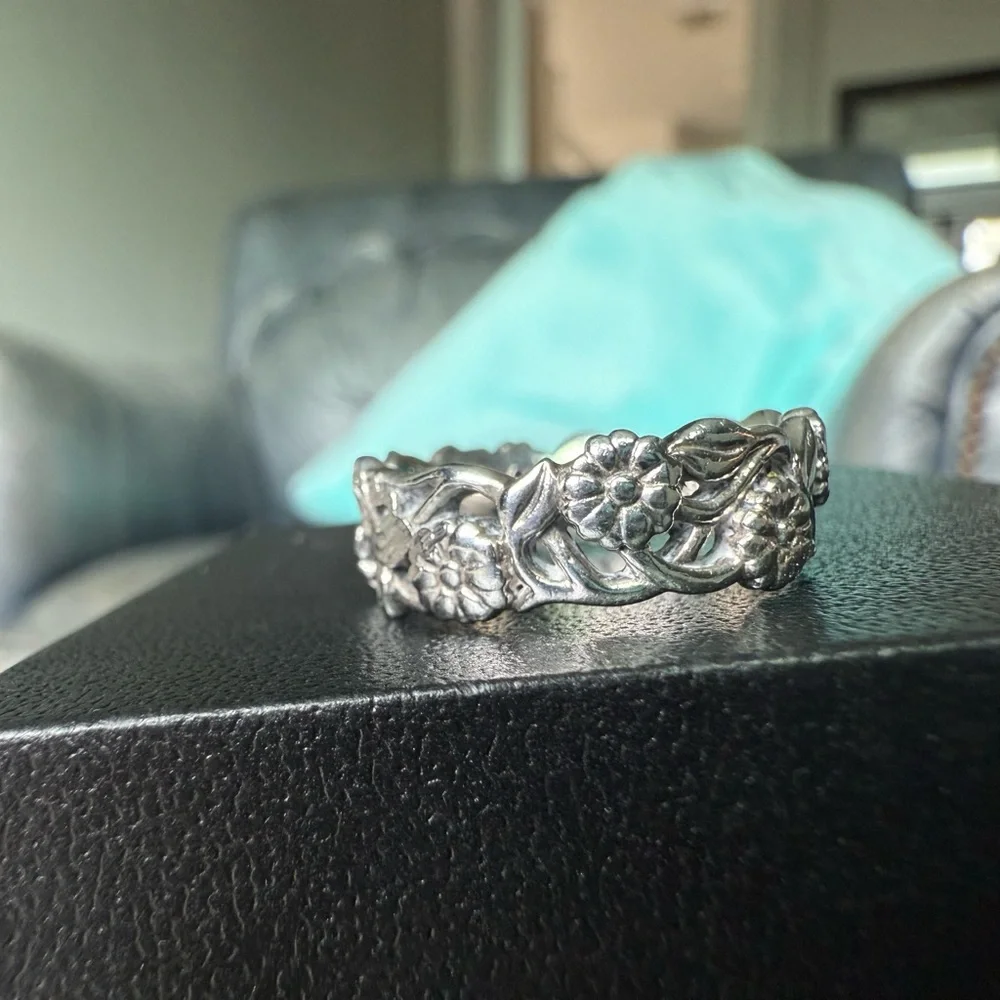 Artcarved brand vintage rare 14k, Ruby, SS and Gold Heart Ring size 6 - Picture 7 of 15
